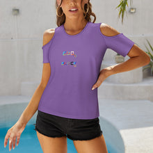 Load image into Gallery viewer, ACT off shoulder U-neck short sleeve top
