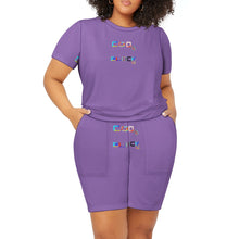 Load image into Gallery viewer, Large short sleeved Shorts Set
