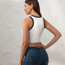 Load image into Gallery viewer, Women&#39;s Cropped Slim Racer Tank Top
