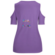 Load image into Gallery viewer, ACT off shoulder U-neck short sleeve top

