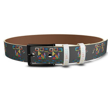 Load image into Gallery viewer, Code Blocks leather Belt
