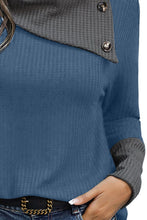 Load image into Gallery viewer, Decorative Button Long Sleeve Blouse
