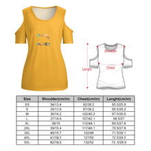 Load image into Gallery viewer, ACT off shoulder U-neck short sleeve top
