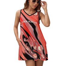 Load image into Gallery viewer, Ladies Sleeveless Pocket Tank Top Dress
