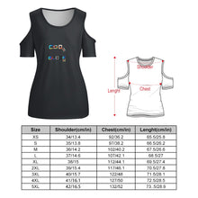 Load image into Gallery viewer, ACT off shoulder U-neck short sleeve top
