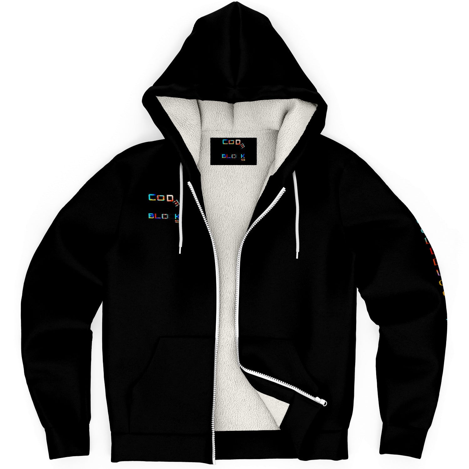 Micofleece zip up hoodie – CODEBLOCKS-CLOTHING