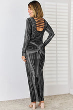 Load image into Gallery viewer, Cutout Round Neck Long Sleeve Maxi Dress
