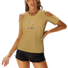 Load image into Gallery viewer, ACT off shoulder U-neck short sleeve top
