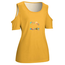 Load image into Gallery viewer, ACT off shoulder U-neck short sleeve top
