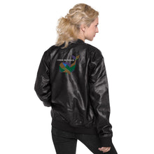 Load image into Gallery viewer, Leather Bomber Jacket
