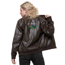 Load image into Gallery viewer, Leather Bomber Jacket
