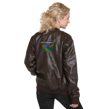 Load image into Gallery viewer, Leather Bomber Jacket
