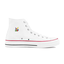 Load image into Gallery viewer, D70 High Top Canvas Shoes - White
