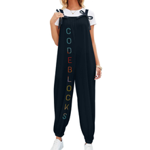 Load image into Gallery viewer, Loose Bow Strap Suspender Jumpsuit
