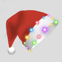 Load image into Gallery viewer, Adult Plush Glowing Christmas Hat
