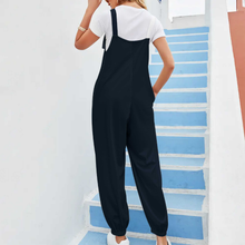 Load image into Gallery viewer, Loose Bow Strap Suspender Jumpsuit

