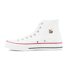 Load image into Gallery viewer, D70 High Top Canvas Shoes - White

