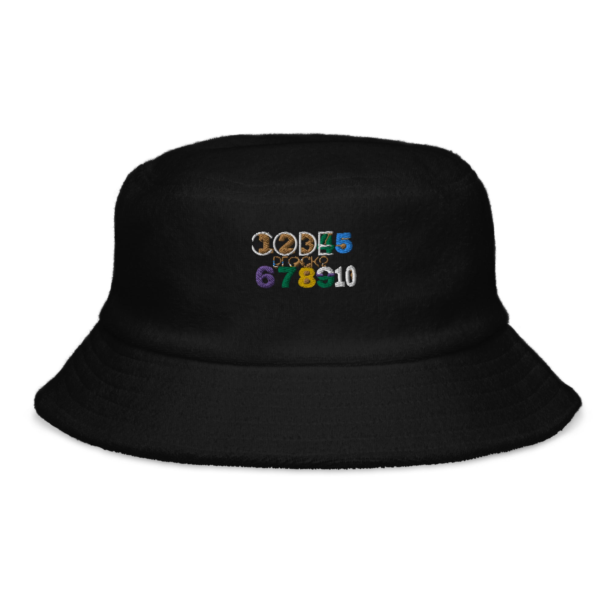 Unstructured terry cloth bucket hat – CODEBLOCKS-CLOTHING