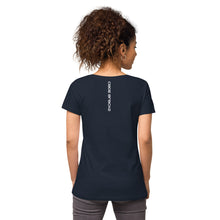 Load image into Gallery viewer, Women’s fitted v-neck t-shirt
