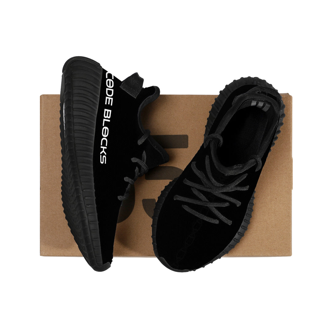 D18 Kids Mesh Knit Sneaker - Black